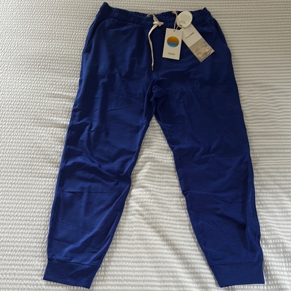 Vuori Blue Track Pants with Elastic Waistband - BRAND NEW!
